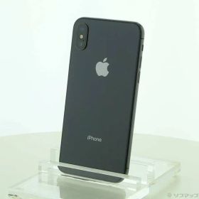 〔中古品〕 iPhoneX 64GB スペースグレイ NQAX2J／A SIMフリー【344】