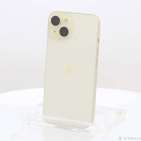 〔中古品〕 iPhone15 128GB イエロー MTMK3J／A SIMフリー【258】