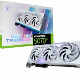MSI GeForce RTX 5070 Ti 16G GAMING TRIO OC WHITE グラフィックスボード VD9040