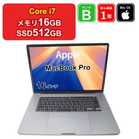 【プライスダウンコーナー 11/28 8:59まで】【 中古 】Apple MacBook Pro 16インチ 2019 A2141 Core i7 メモリ16GB SSD512GB スペースグレイ Retinaディスプレイ Sequoia 1年保証 【レビュー特典：延長保証】パソコン ノートパソコン