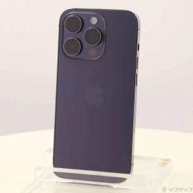 〔中古品〕 iPhone14 Pro 256GB ディープパープル MQ1E3J／A SIMフリー【377】