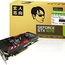 【中古】【非常に良い】玄人志向 ビデオカードGEFORCE GTX 1070搭載 GF-GTX1070-E8GB/OC2/DF