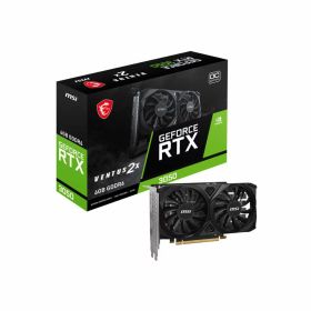 【新品】MSI エムエスアイ グラフィックボード GeForce RTX 3050 VENTUS 2X E 6G OC PCIExp 6GB ブラック