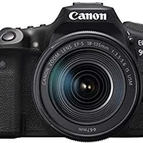 【中古】「非常に良い」Canon キヤノン デジタル一眼レフカメラ EOS 90D(W)・EF-S18-135 IS USM レンズキット EOS90D18135ISUSMLK-A ブラック