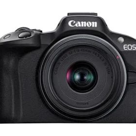 【中古】Canon ミラーレス一眼カメラ EOS R50 標準ズームレンズキット(RF-S18-45) ブラック/APS-C/約375g EOSR50BK-1845ISSTMLK
