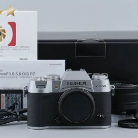 【中古】FUJIFILM 富士フイルム X-T50 XC 15-45mm レンズキット シルバー シャッター回数僅少 元箱付き