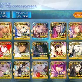 聖晶石1100個 星5鯖105種207体 リリス宝具5：Lv120 引退垢 | FGOのアカウントデータ、RMTの販売・買取一覧