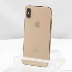 〔中古品〕 iPhoneXS 256GB ゴールド MTE22J／A SIMフリー【377】