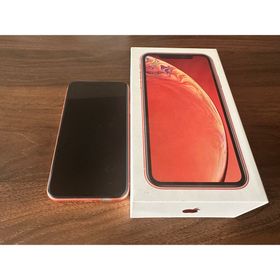 アイフォーン(iPhone)のiPhone XR Coral 128 GB au(SIMフリー)(スマートフォン本体)