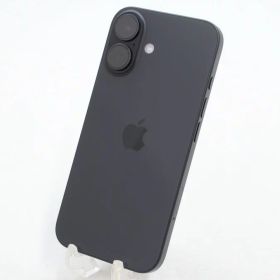 【中古】SIMフリー Apple iPhone16 128GB ブラック A3286 MYDQ3J/A【N】 外観ランクA