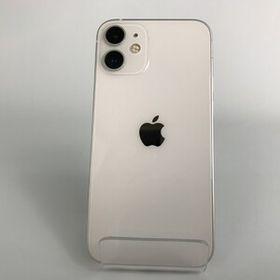 ■■ Apple アップル iPhone12 mini 128GB au △ SIMロック有 MGDM3J/A ホワイト 本体のみ やや傷や汚れあり
