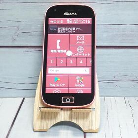 docomo F-03K ピンク らくらくスマートフォン me 本体 白ロム SIMロック解除済み SIMフリー B830301