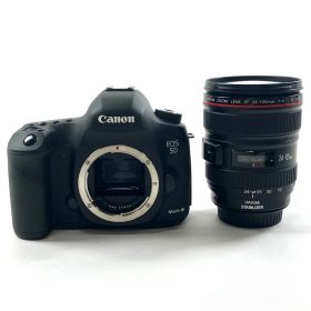 キヤノン Canon EOS 5D Mark III EF 24-105L IS USM レンズキット デジタル 一眼レフカメラ 【中古】