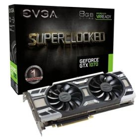 【中古】（新古品・未使用品） EVGA GeForce GTX 1070 SC GAMING ACX 3.0, Whisper Silent Cooling Graphics Card 08G-P4-6173-KR