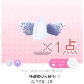 R 白磁器の天使羽 1点 | ポケコロツイン(ポケツイ)のアカウントデータ、RMTの販売・買取一覧