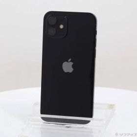 〔中古品〕 iPhone12 64GB ブラック MGHN3J／A SIMフリー【297】
