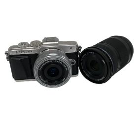 オリンパス PEN Lite E-PL7 M.ZUIKO 14-42mm/40-150mm ダブルズームキット OLYMPUS ミラーレスカメラ 中古 訳あり F10651988