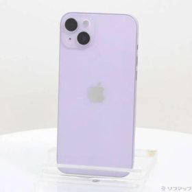 〔中古品〕 iPhone14 Plus 128GB パープル MQ4E3J／A SIMフリー【198】