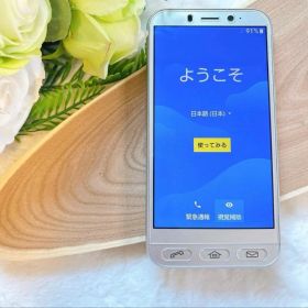動作確認清掃済みSHARPシルバー簡単スマホかんたんシンプルスマホ4 704SH