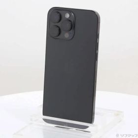 〔中古品〕 iPhone16 Pro Max 512GB ブラックチタニウム MYWL3J／A SIMフリー【198】