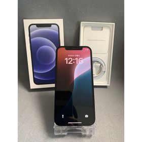 アイフォーン(iPhone)の美品 国内版 SIMフリー iPhone12 128GB ブラック色(スマートフォン本体)