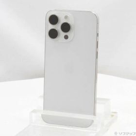 〔中古品〕 iPhone15 Pro Max 256GB ホワイトチタニウム MU6Q3J／A SIMフリー【295】