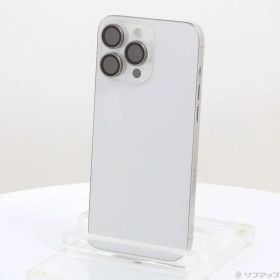 〔中古品〕 iPhone15 Pro Max 256GB ホワイトチタニウム MU6Q3J／A SIMフリー【262】