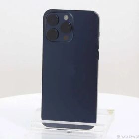 〔中古品〕 iPhone15 Pro Max 256GB ブルーチタニウム MU6T3J／A SIMフリー【297】