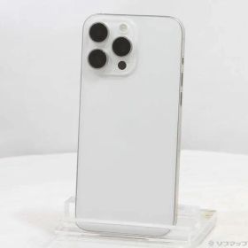 〔中古品〕 iPhone15 Pro Max 512GB ホワイトチタニウム MU6V3J／A SIMフリー【258】