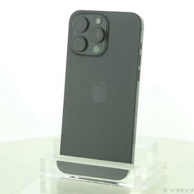 〔中古品〕 iPhone15 Pro Max 256GB ブラックチタニウム MU6P3J／A SIMフリー【349】