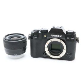 【中古】 《美品》 FUJIFILM X-T50 XC15-45mmレンズキット ブラック [ デジタルカメラ ]