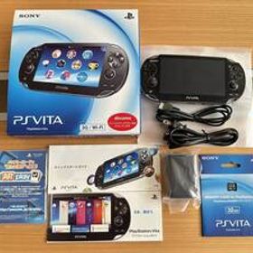SONY PSVITA PCH-1100クリスタルブラック 純正32GBメモリー付属 +？？？