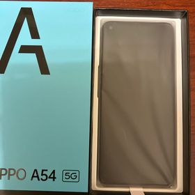 オッポ(OPPO)のUQMOBILE OPPO A54 5G 64GB シルバーブラック OPG02(スマートフォン本体)
