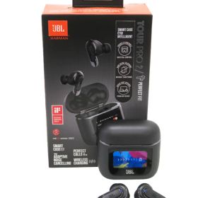 【JBL】ジェービーエル『JBL Tour Pro 2 Black』JBLTOURPRO2BLK 2023年3月発売 完全ワイヤレスイヤホン 1週間保証【中古】