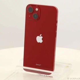 【中古】Apple(アップル) iPhone13 128GB プロダクトレッド MLNF3J／A SIMフリー 〔ネットワーク利用制限▲〕 【377-ud】