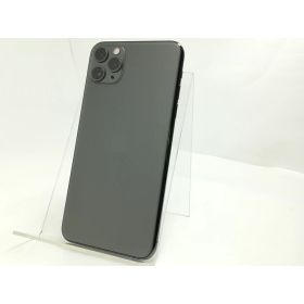 【中古】Apple au 【SIMロック解除済み】 iPhone 11 Pro Max 256GB スペースグレイ MWHJ2J/A【日本橋3】保証期間1週間【ランクC】