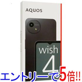 【1日と5.0のつく日、18日はポイント3倍！】SHARP AQUOS wish4 SIMフリー SH-M27-B ブラック