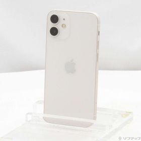(中古)Apple iPhone12 mini 64GB ホワイト MGA63J/A SIMフリー(269-ud)