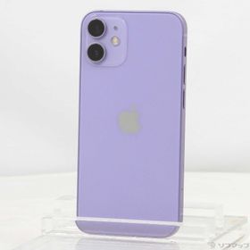 (中古)Apple iPhone12 mini 64GB パープル MJQC3J/A SIMフリー(295-ud)