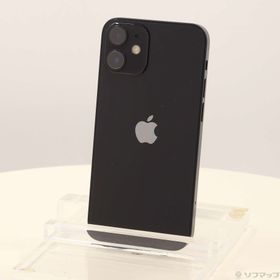 (中古)Apple iPhone12 mini 64GB ブラック MGA03J/A SIMフリー(305-ud)