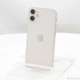 (中古)Apple iPhone12 mini 128GB ホワイト MGDM3J/A SIMフリー(352-ud)