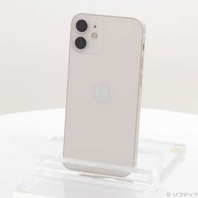 (中古)Apple iPhone12 mini 64GB ホワイト MGA63J/A SIMフリー(258-ud)