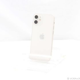 (中古)Apple iPhone12 mini 128GB ホワイト MGDM3J/A SIMフリー(297-ud)