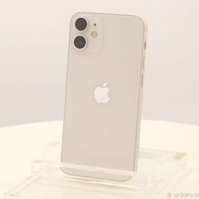 (中古)Apple iPhone12 mini 64GB ホワイト MGA63J/A SIMフリー(305-ud)