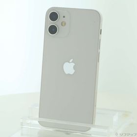 (中古)Apple iPhone12 mini 64GB ホワイト MGA63J/A SIMフリー(377-ud)