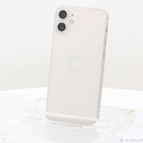 (中古)Apple iPhone12 mini 128GB ホワイト MGDM3J/A SIMフリー(305-ud)