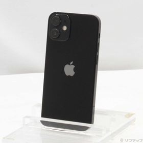 (中古)Apple iPhone12 mini 128GB ブラック MGDJ3J/A SIMフリー(377-ud)