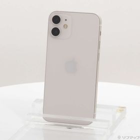(中古)Apple iPhone12 mini 128GB ホワイト MGDM3J/A SIMフリー(368-ud)
