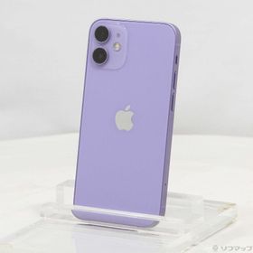 (中古)Apple iPhone12 mini 128GB パープル MJQD3J/A SIMフリー(344-ud)