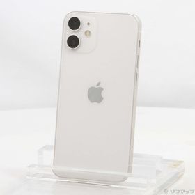 (中古)Apple iPhone12 mini 128GB ホワイト MGDM3J/A SoftBank(258-ud)